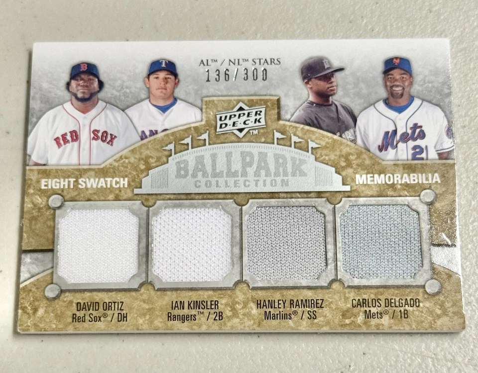 Muestra de ocho Ortiz Hafner Delgado Hanley Mora Hal de colección de estadio de cubierta superior Foto 2 de 4