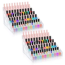 Nail Polish Organizer 84 Bottles of 7 Layers Sunglass Organizer Acrylic Displ...