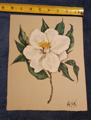 1953 ALICE SCOTT(1924-2005)''IMURA CAMELLIA''LISTED ARTIST WORKED ON PORGY N BESS!