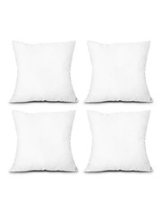 EDOW Throw Pillow Inserts, Set of 4 Lightweight Down 18x18 Inches, White