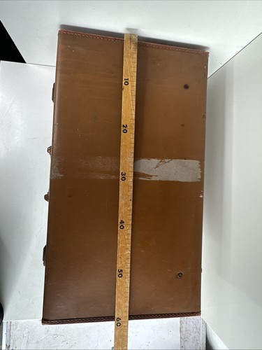 Vintage Hard Shell Luggage Travel Case Theatre Prop, Storage early 20th c - Picture 13 of 15