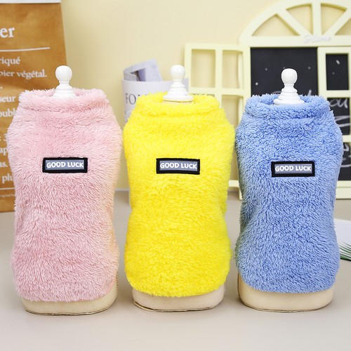 Dog Cat Sweater Warm Fleece Pet Puppy Vest Coat Jacket Winter Padded Clothes S M - Picture 7 of 19