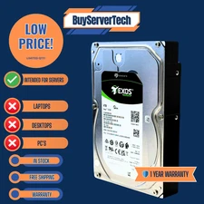 Seagate Exos 7E10 ST4000NM025B 4TB 7200RPM 256MB 3.5" SAS 12Gbps HDD | 1YR Warr
