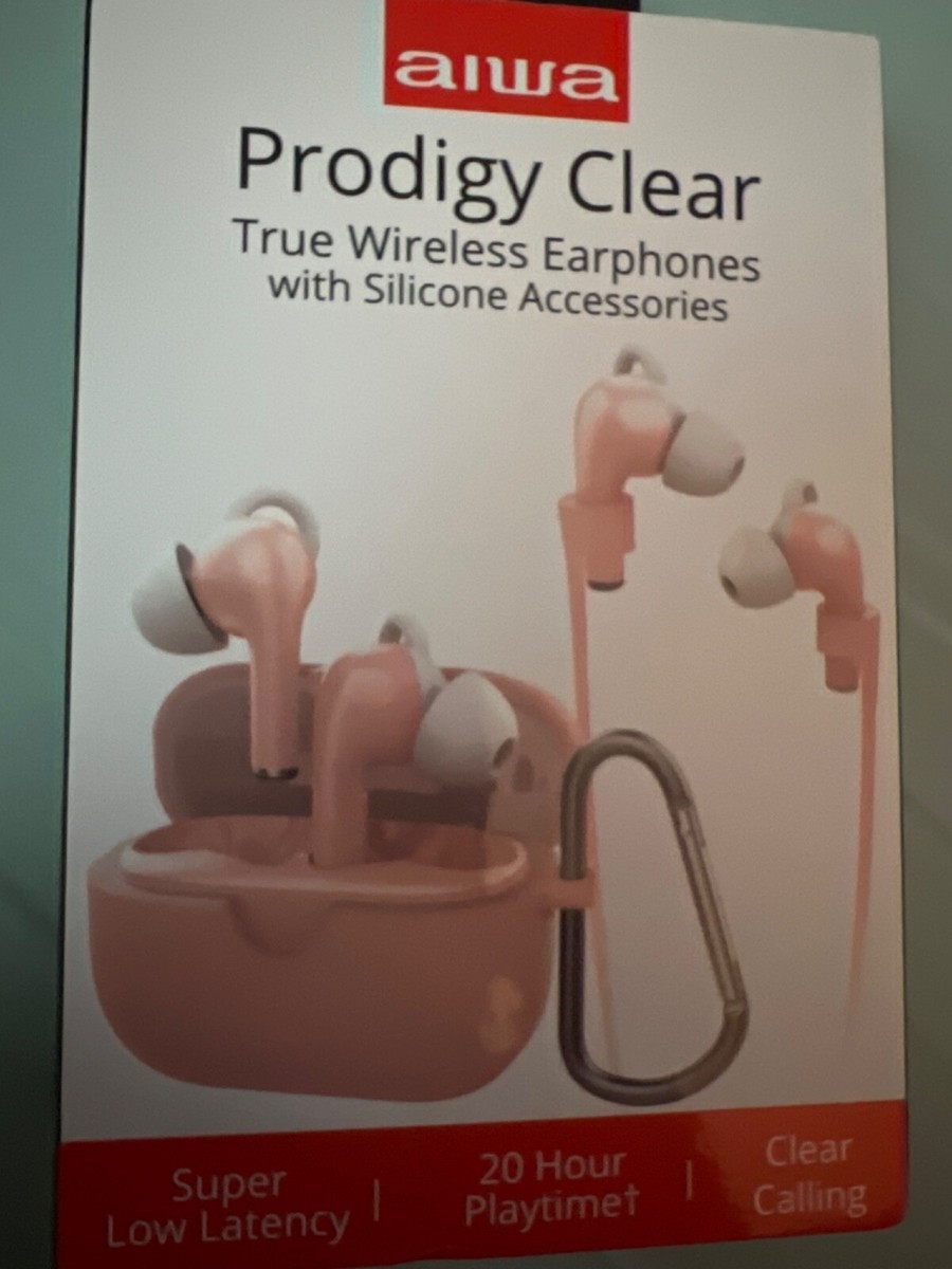 Aiwa Prodigy Clear True Wireless Earphones w/ Accessories