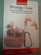 Aiwa Prodigy Clear True Wireless Earphones w/ Accessories AI1006KITS-BLK Pink