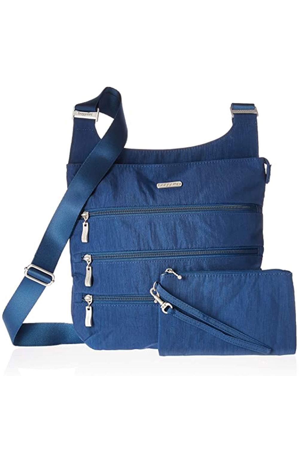 baggallini Big Zipper Crossbody Bag w/ Wristlet Pacific eBay