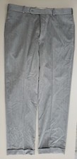 Tom James Executive Collection Men's 36x31 Dress Pants Gray Flat Front P08
