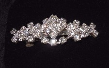 NEW Rhinestone Barrette Crystal Bridal Jewelry Show Choir Dance Performance