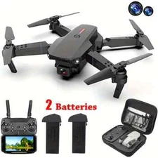 RC Drone With HD Dual Camera WiFi FPV Foldable Quadcopter +2 Battery