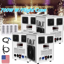 Cold Spark Machine 700W Stage Effect DMX Firework DJ Event Party Wedding+Case