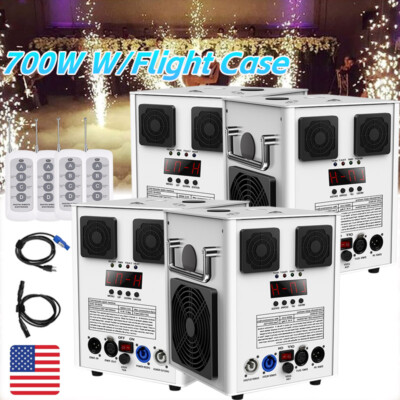Cold Spark Machine 700W Stage Effect DMX Firework DJ Event Party Wedding+Case