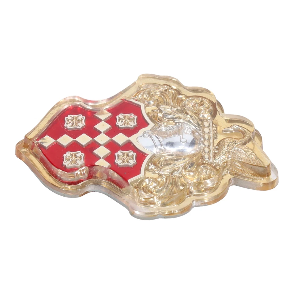 RARO NOS Cuarto Trasero Panel Cuerpo Lateral Cresta Emblema 1953 y 1956 Packard Caribbean Foto 3 de 4