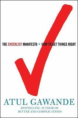 The Checklist Manifesto: How to Get Thin- 9780805091748, Atul Gawande, hardcover