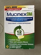 Mucinex DM Max Strength Expectorant & Cough Supprsnt 28 Ct - exp 4/26 or better