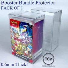 Pokemon Booster Bundle Box Protector Display Case 1-Pack (0.6mm Thick)