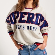 Superdry Game Day College Sweatshirt Size XS Oversized