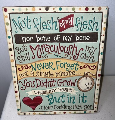 Glory Haus ''Miraculously My Own'' Adoption Canvas 8x10  FR1E