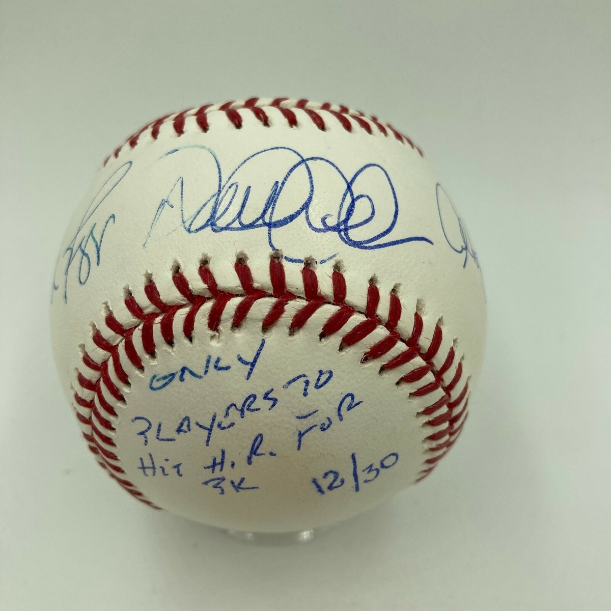 Derek Jeter Alex Rodriguez 3000th Hit Home Run Signed Inscribed