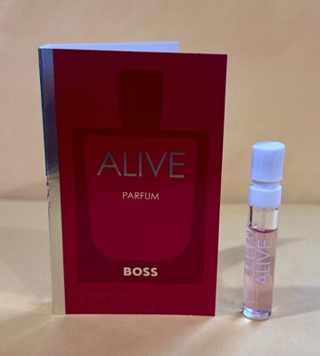 1 Vial Sample BOSS ALIVE Parfum for Women 0.04 oz 1.2 ml Parfum Spray ON CARD