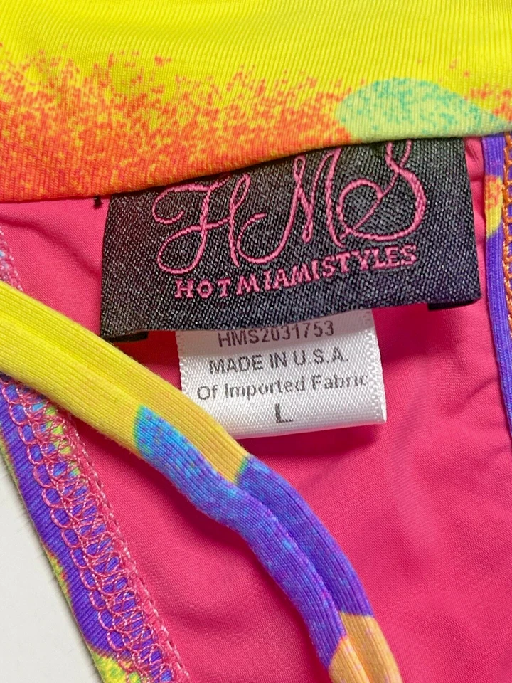 Hot Miami Swim Multi Color Camo 2 PC Bikini - Image 3 of 4