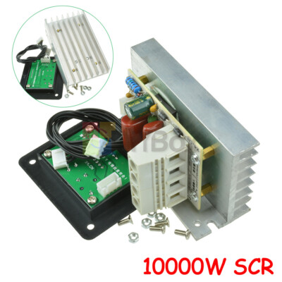 10000W AC 220V SCR Voltage Regulator Speed Control Dimmer Thermostat LED Display