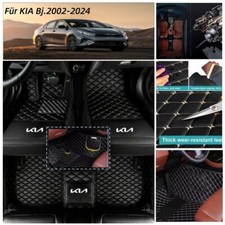 Fußmatten für Kia Bj.2002-2024 Automatten Autoteppiche PU Leder AllWetter Matten