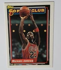 MICHAEL JORDAN 1992-93 Topps Basketball Card #205 50 Point Club Chicago Bulls