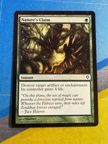 Magic the Gathering MTG Worldwake NATURE'S CLAIM - product listing photo