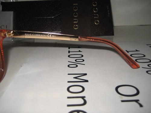 NUEVO GUCCI 3675/S Mujer Marco de Plástico GG Logotipo Oro Metal Templo Gafas de Sol Estuche - Imagen 11 de 12