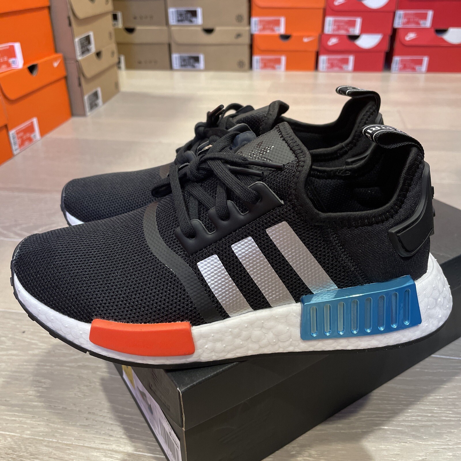Adidas NMD R1 “Black Solar Red 
