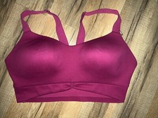Victoria Secret On Point Sports Bra Dark Rose V-Back WideStrap SMALL NEW