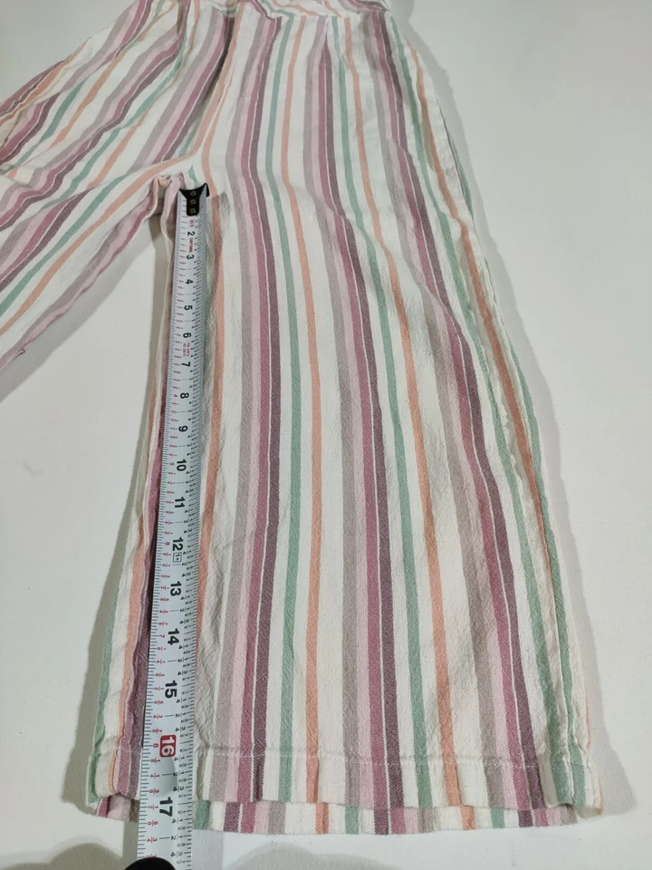 Mameluco halter de pierna ancha a rayas DEREK HEART pequeño para mujer junior usado Foto 3 de 4