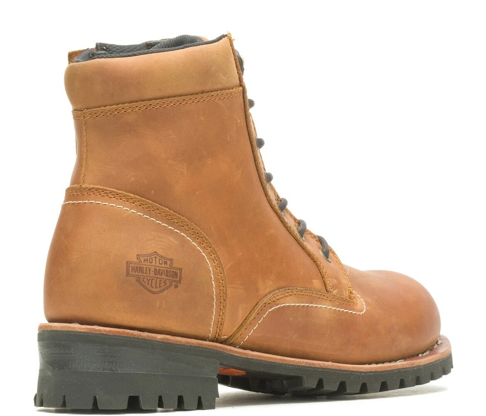 BOTAS DE MOTO NUEVAS GENUINAS HARLEY DAVIDSON D96267 TALLA 8.5 BENTLER M 6" MARRÓN Foto 4 de 4