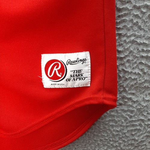 Vintage Shakopee Indians Jersey Adult 42 Red White Minnesota Baseball 1990s - Picture 7 of 8