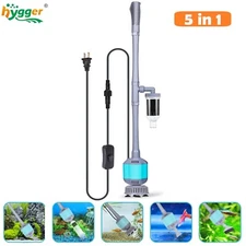 hygger Aquarium Gravel Cleaner Electric Automatic Removable Vacuum Water Change