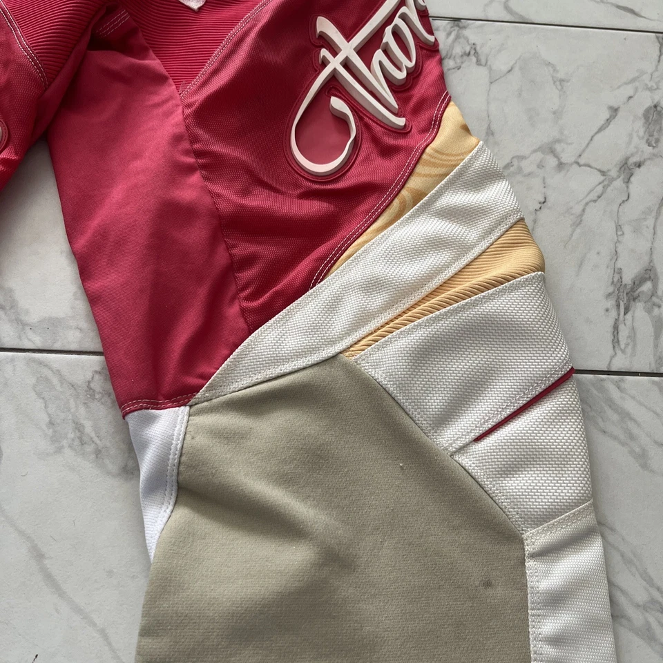 Thor ThorMX Mujer 11/12 Motocross Dirtbike Pantalones De Colección Pulso Rojo y Dorado Foto 3 de 4