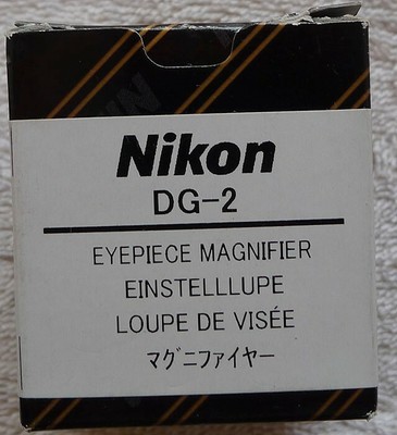 Nikon Dg 2 Eye Piece Magnifier And Nikon Dk 22 Eyepiece Adapter Genuine Nikon Ebay