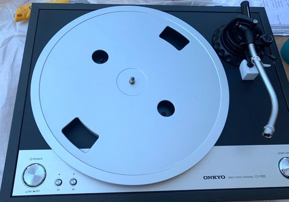 Onkyo CP-1050 (D) Giradischi a Trazione Diretta, No Peso Braccio, supp coperchio - Imagen 4 de 4