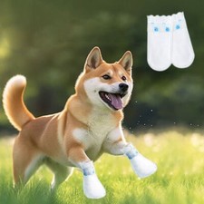 12pcs Disposable Dog Boots Waterproof Pet Shoes Dog Paw Protection Foot Cover US