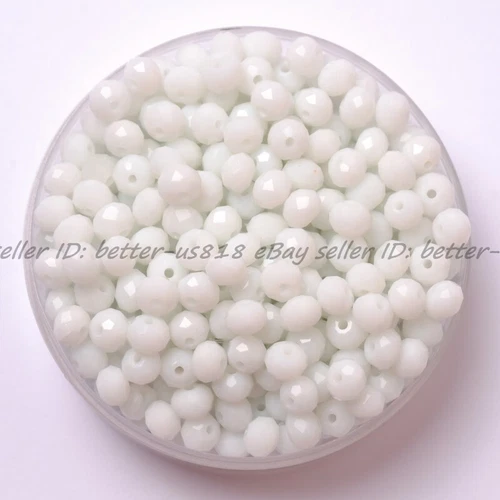 Wholesale Quality Czech Crystal Faceted Rondelle Spacer Beads 4MM 6MM 8MM 10MM - Picture 100 of 101