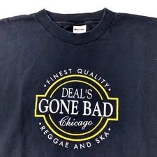 Vintage 90s Deals Gone Bad Band Shirt XL Ska Reggae Chicago MURINA USA