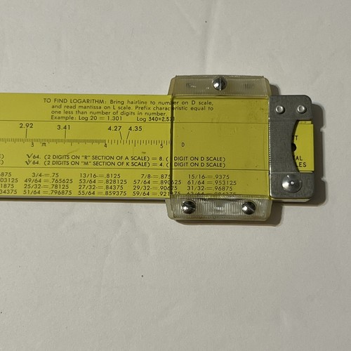 Vintage Pickett Slide Rule Model N902-ES Simplex Trig Case Manual Box - Picture 9 of 20