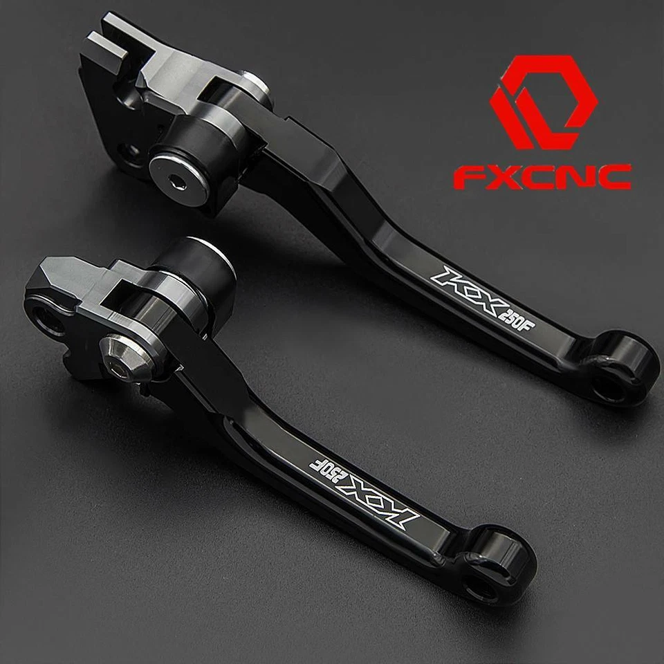 Palanca de freno embrague pivote CNC negra para Kawasaki KX250F 05-12 KX450F 06-12 FXCNC Foto 2 de 4