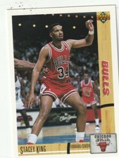 FREE SHIPPING-MINT-1991-92 Upper Deck Stacey King #182 BULLS