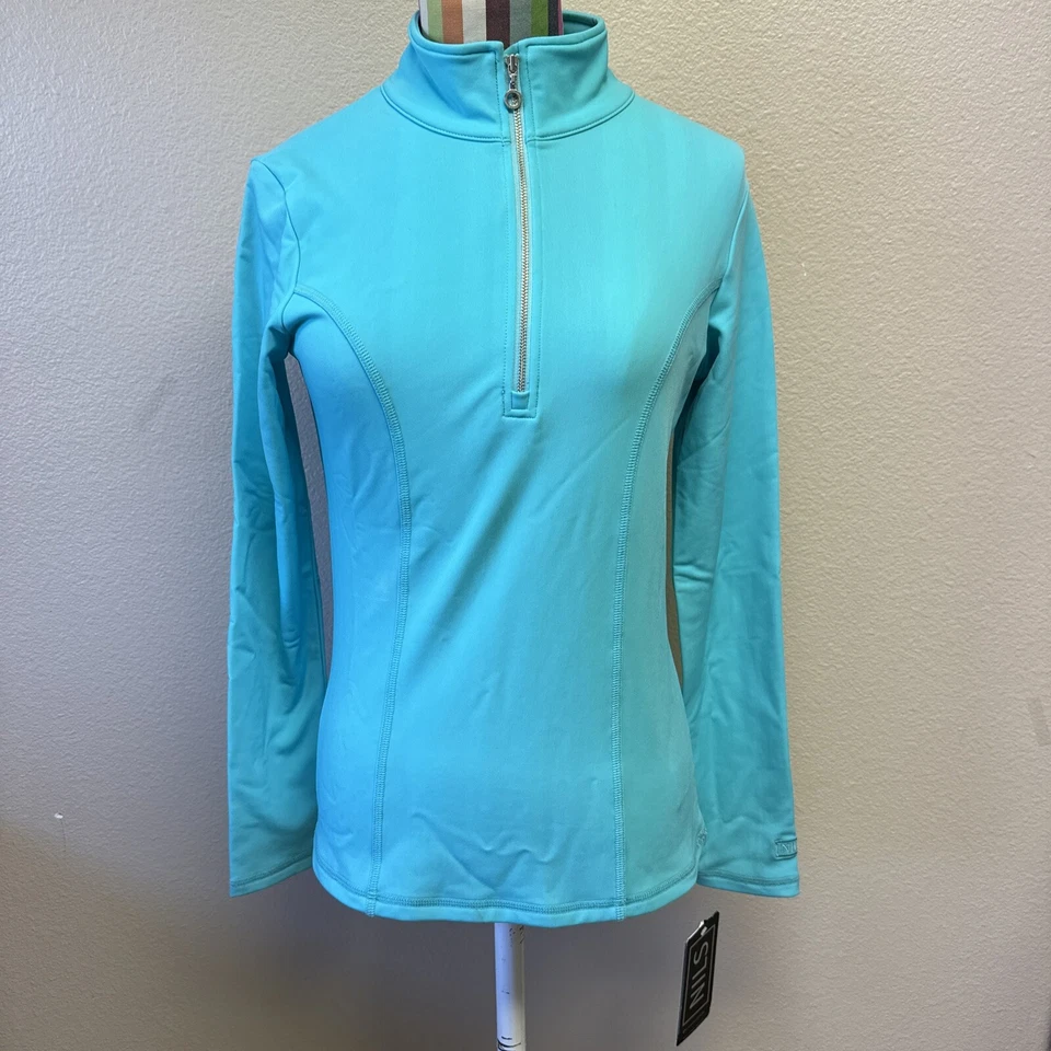 NILS Active Lifestyle Body Zone II 1/4 zíper XS camada atlética top corrida esqui novo com etiquetas - Imagem 2 de 4