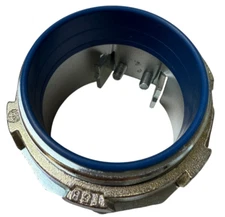 Thomas and Betts 3122 Straight Tight-Bite Connector Malleable Iron  3 Inch