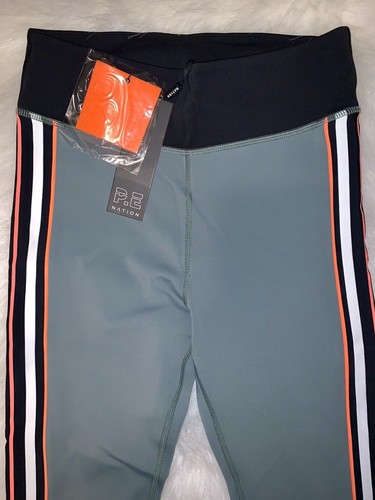 NEW $160 PE Nation Thasos 7/8 Leggings Sz Small S Khaki Mid Revolve - Picture 4 of 15