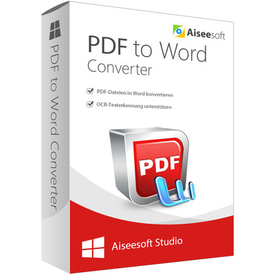 Aiseesoft PDF to Word Converter WIN 1 Jahr Version Garantie Download 
