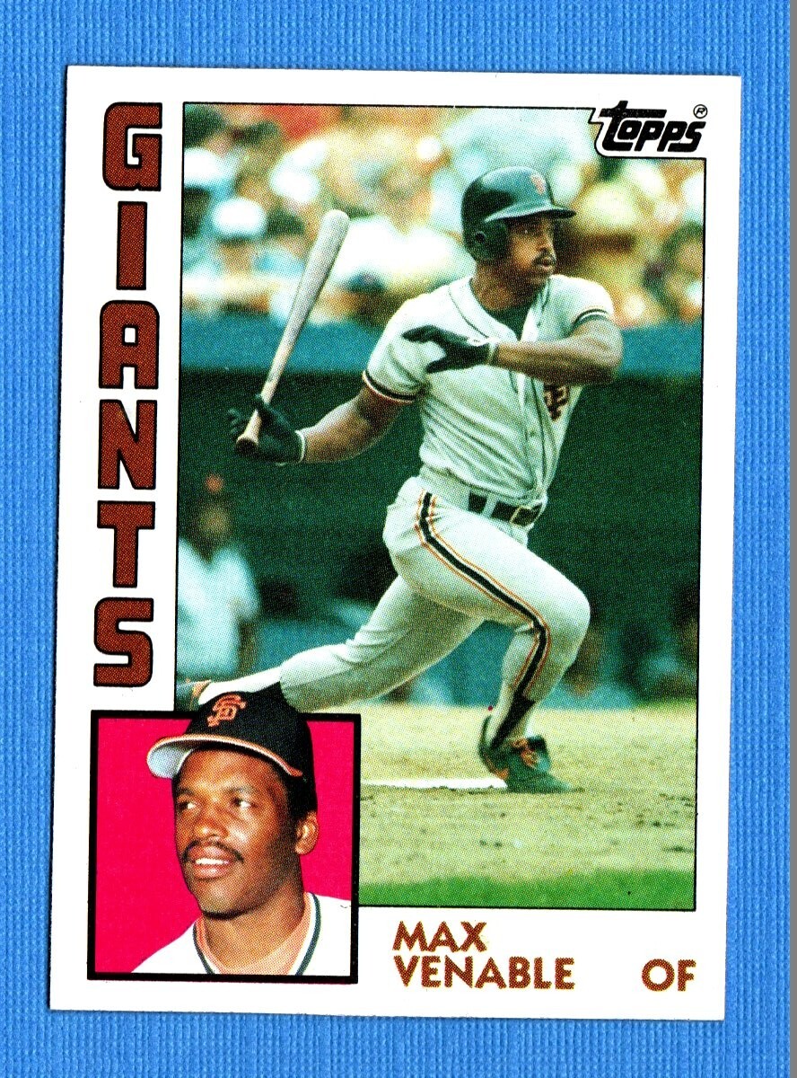 1984 Topps #58 Max Venable Giants