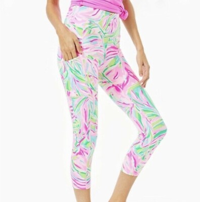 EEUC Lilly Pulitzer Leggings Luxletic Weekender Crop in Croc My